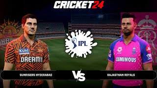 Sunrisers Hyderabad vs Rajasthan Royals  IPL 2024  New Jersey amp Full Squad Gameplay in Cricket 24 [upl. by Elia]