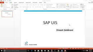 Basics of SAP UI5 Application [upl. by Asta812]