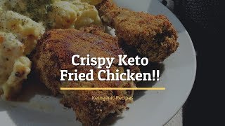 Keto Crispy Fried Chicken  Keto Recipes [upl. by Anatniuq818]