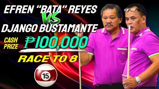 EFREN REYES VS FRANCISCO BUSTAMANTE AT 2007 15 BALL ROTATION DERBY CITY CLASSIC  Cash Prize P100K [upl. by Teiv]