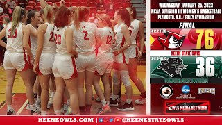 Keene State Womens Basketball Highlights at Plymouth State 1252023 [upl. by Tedder301]