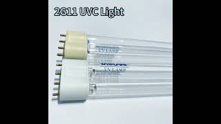 YAGUANG 2G11 Base Ultraviolet Disinfection Lamp UVC Light for Air and Water Purification uvclight [upl. by Spratt624]