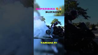 Superbike BurnoutYamaha r1 burnouttyre burnoutsuperbikes [upl. by Harriett]