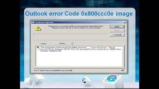 Repair outlook error code 0x800ccc0e [upl. by Clio760]