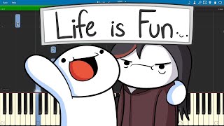 Life Is Fun  Piano Cover  Tutorial  The Odd1sOut ft Boyinaband [upl. by Nairbo29]