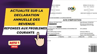 Actualité sur la déclaration annuelle des revenues des particuliers N1 [upl. by Esihcoc]