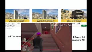 GTA 5 Stilt Houses and High End or Updated Interior and Custom Apartments v2 [upl. by Brittnee]