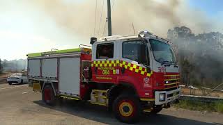 Heathcote Road Bushfire Holsworthy [upl. by Vokaay]