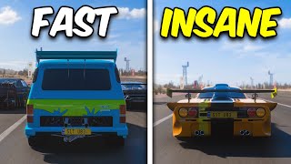 The FASTEST Drag Cars in Forza Horizon 5 [upl. by Linskey]