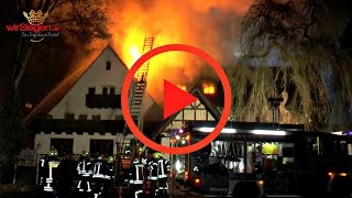 Vollbrand China Restaurant und leerstehendes Hotel in Flammen HilchenbachNRW [upl. by Drof]