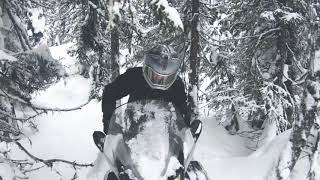 Making and breaking trails on the SkiDoo Skandic SWT 900 ACE [upl. by Macmahon638]