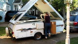 Aliner Folding Camper  Easy take down demonstration [upl. by Natassia]