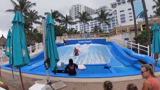 Fan Hollywood Beach  Margaritaville surfing hollywoodflorida daniabeach [upl. by Charita]