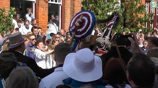 Padstow May Day 2018 the Blue Ribbon Obby Oss [upl. by Alinna]