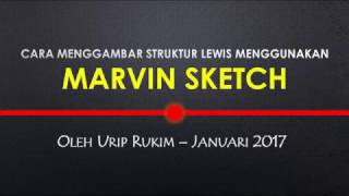 Menggambar Struktur Lewis Menggunakan Marvin Sketch [upl. by Hogle]