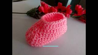 How to Make Crochet Baby Booties 0 to 3 Months  For Beginners [upl. by Oeak]