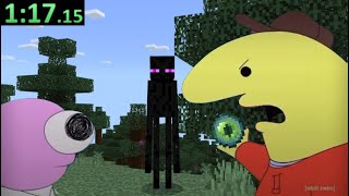 Smiling Friends Speedrun Minecraft [upl. by Atiugal]