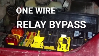 HOW TO Bypass A Relay Using One Wire [upl. by Niltac212]