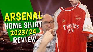 Arsenal  202324 Authentic Home Shirt Review [upl. by Yllim]