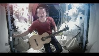 ASTRONAUT CHRIS HADFIELD ON HIS OWN SPACE ODDITY  BBC NEWS [upl. by Palestine]