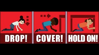 Drop Cover and Hold On  Protect Yourself During an Earthquake [upl. by Eidnam271]