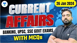 Daily Current Affairs for Bank Exams  26 Jan 2024  Abhijeet Mishra [upl. by Darach]