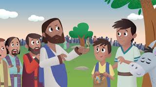 Le grand piquenique  La Bible App pour les Enfants [upl. by Ardnovahs]