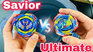 Crazy Battle Ultimate Valkyrie Vs Savior Valkyrie Beyblade Fight [upl. by Arriek430]