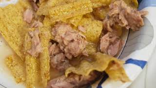 eat Sun Chips with Canned Tuna in vegetable oil  they go well together [upl. by Nadia118]