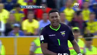 ECUADOR VS PERÚ 1  2  PARTIDO COMPLETO HD  Eliminatorias Rusia 2018  Fecha 16 [upl. by Edveh]