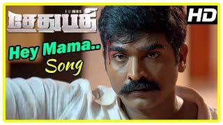 Sethupathi Climax Scene  Hey Mama Song  Vijay Sethupathi sets Vela Ramamoorthy on fire [upl. by Ansley]