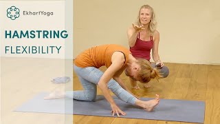 3 yoga poses to increase hamstring flexibility [upl. by Werra]