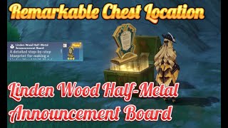 Linden Wood HalfMetal Announcement Board Blueprint Location [upl. by Viccora]