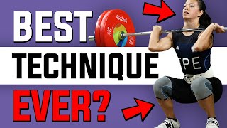 Kuo HsingChun  The Best Olympic Weightlifting Technique Ever [upl. by Dam]