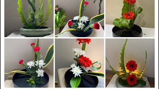 How to make ikebana flower arrangement5 [upl. by Aryhs701]