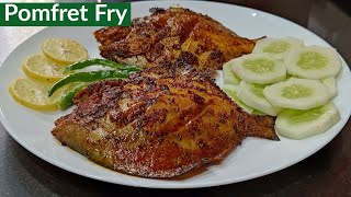 Pomfret Fish Fry Recipe  Paplet Fish Fry  Full Pomfret Fry  Tasty Fried Fish Recipe [upl. by Anair]