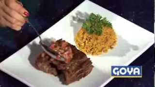 Chef Fernando Desa and Carolina Ramirez make Argentinean Grilled Steaks with Salsa Criolla [upl. by Ailimaj]