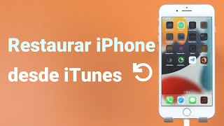 Restaurar iPhone desde la copia de seguridad con iTunes iOS 1541617 [upl. by Jenkel310]