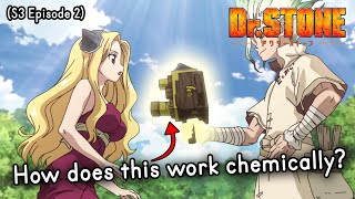 Daguerreotype Camera in Dr Stone explained by chemist Season 3 Episode 2 [upl. by Nivle]