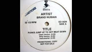 Brand Nubian – Punks Jump Up To Get Beat Down Instrumental [upl. by Gittle]