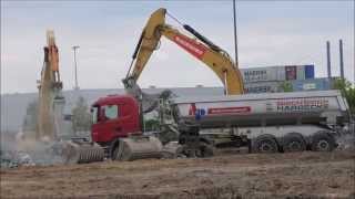 Bagger Caterpillar 336E und Zaxis 350 und LKW Abriss erledigt [upl. by Nalo]