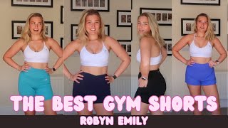 The Best Gym Shorts Ive found   Gymshark amp Halara Robyn Emily [upl. by Bowles]