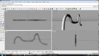 How To Create a Multi Directional Tube in Rhino 3D [upl. by Ettore]