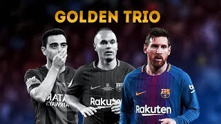 Xavi Iniesta amp Messi ● Golden Trio TIKI TAKA [upl. by Otrebireh]