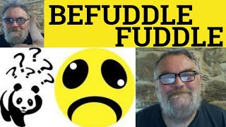 🔵 Fuddle Meaning  Befuddle Examples  Fuddled Defined  Vocabulary  Fuddle Befuddle [upl. by Arenat]