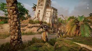 THE LEANING TOWER PAPYRUS Assassins Creed Origins  the wooden beams seem more helpful [upl. by Henson703]