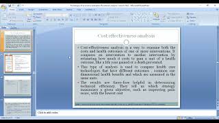 Economic evaluation  Introduction Cost minimization amp cost effectiveness analysis [upl. by Ameer]