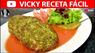 TORTITAS DE BROCOLI CON QUESO SIN CAPEAR  VickyRecetaFacil [upl. by Mosira]