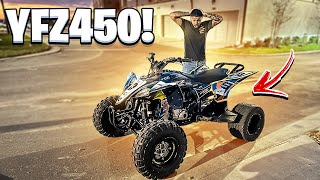 BUYING A NEW 2022 YFZ450R QUAD   BRAAP VLOGS [upl. by Mani]