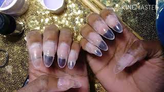 Beginner Kiss Acrylic Nails Oval Shape [upl. by Ramar]